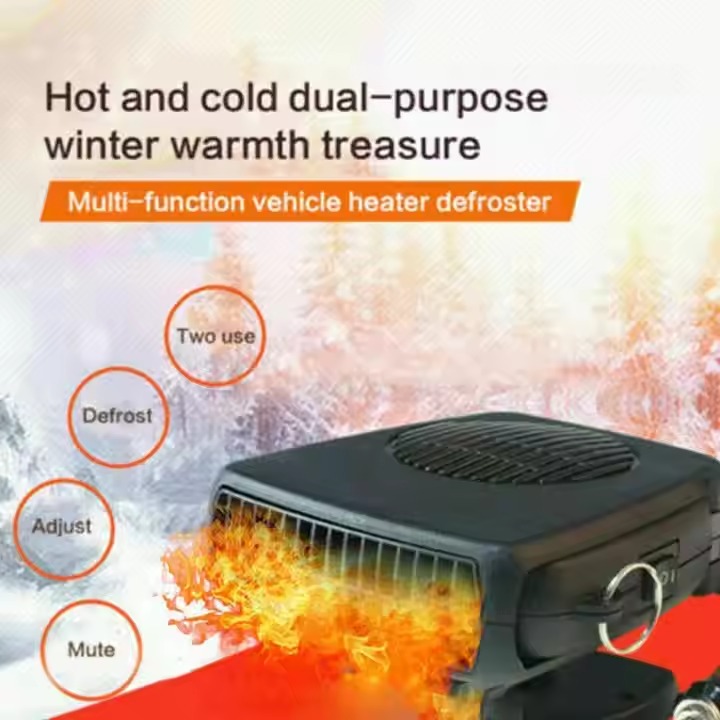 Portable Auto Electric Car Heater Windshield 360 Degree Rotationdc electrically air fan ABS plug in heater