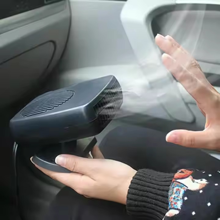 Portable Auto Electric Car Heater Windshield 360 Degree Rotationdc electrically air fan ABS plug in heater