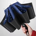 portable three fold manual black coating sunscreen umbrellas