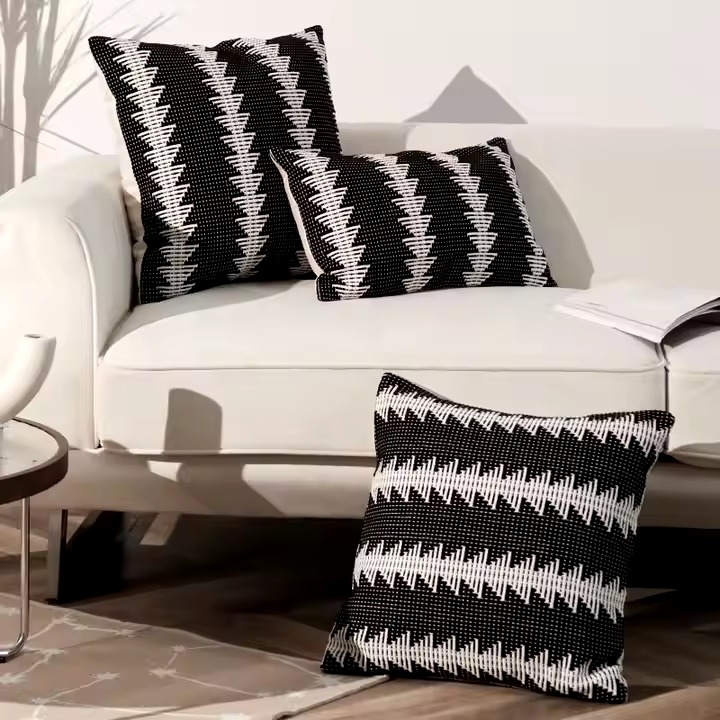 Cotton Woven Pillow Case For Living Room