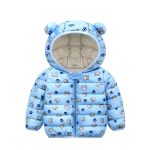 Cotton Padded Children’s Clothing Hooded Zip Lightweight Baby Coat Outwear