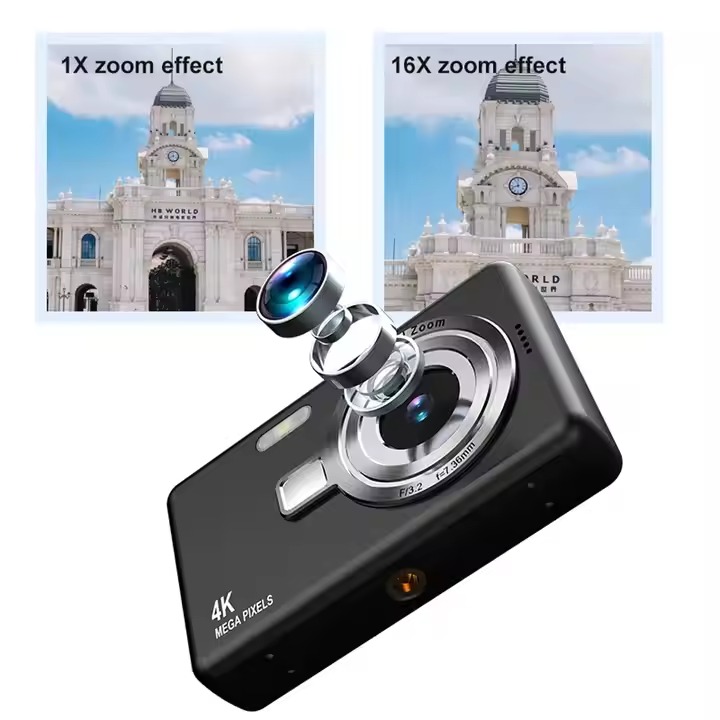 Digital Camera Anti-Shake Autofocus Vlogging Camera 2.4 Inch IPS Screen Photography Children Camera