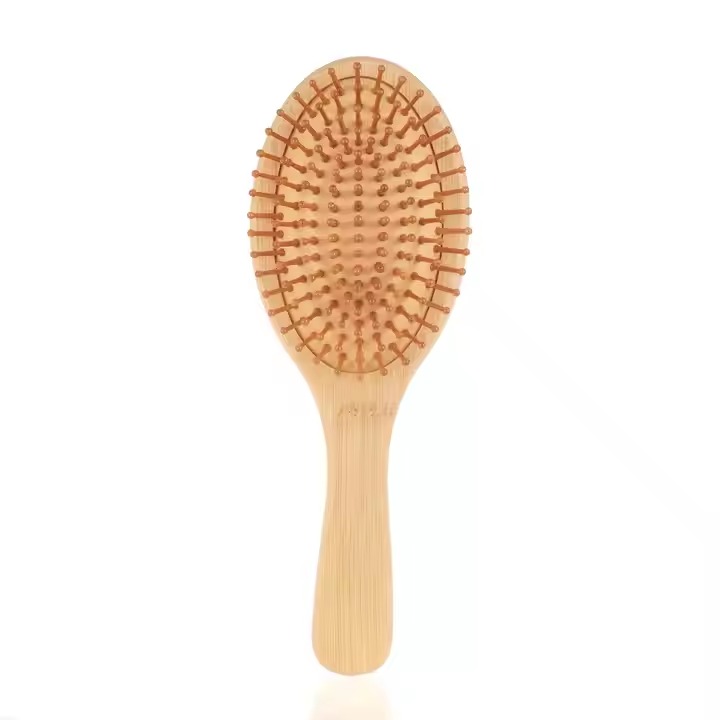 Wooden Paddle Brush Set Eco Friendly Scalp Brush Massager Combs Hairbrush