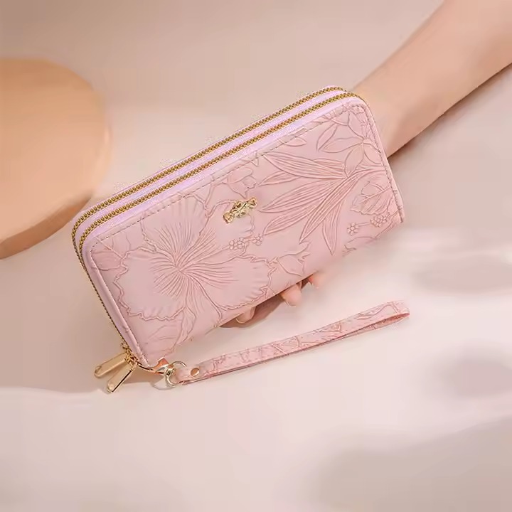 Fashionable Long Large Capacity Pu Leather Wallet Women Clutch Wallets