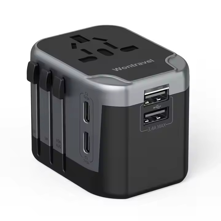 USB Port World AC Power Charger Multinational AU US UK EU Travel Adapter