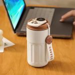 Led Smart Temperature Display Thermo Tumbler Stainless Steel Travel Coffee Cups Mug