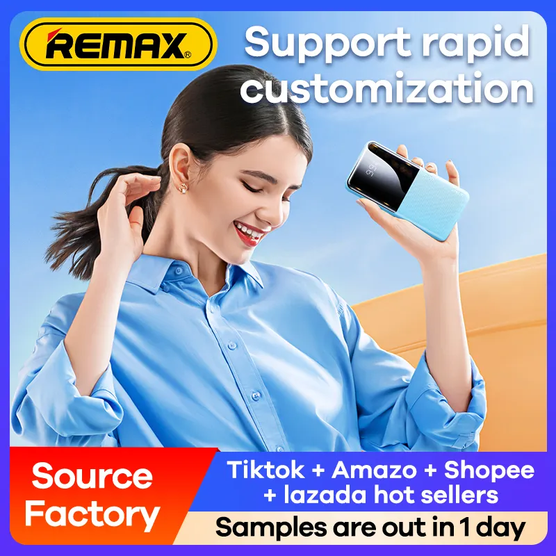 Remax New Product RPP-622 PD 20W Led Digital Display Power Banks Portable Fast Charging 20000Mah Mobile Charger Power Bank