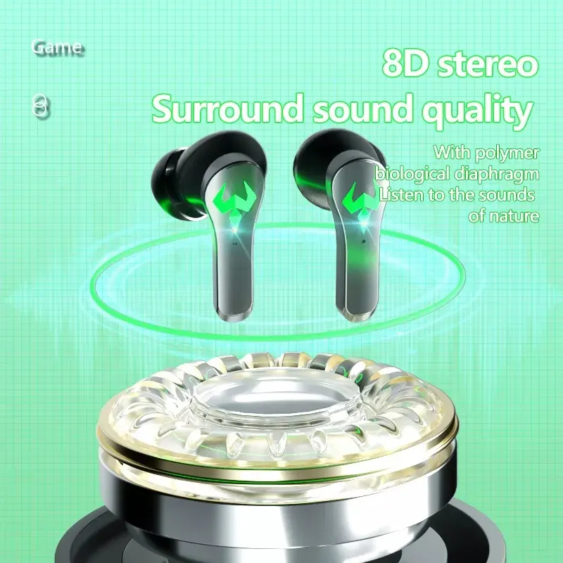 Tws handsfree N35 gaming in ear buds sports earbuds earphones headphones f9 m10 i12 noise cancelling anc earbuds