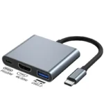 Type C TO HDMI-compatible USB3.0 PD Converter Adapter 3 In 1 fast charging multi USB Hub for ps5