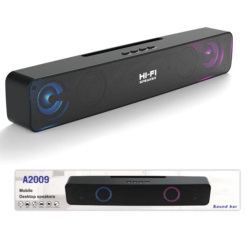 Soundbar  Speaker Wireless BT Speaker Subwoofer with Lithium Battery Sound Bar Speaker