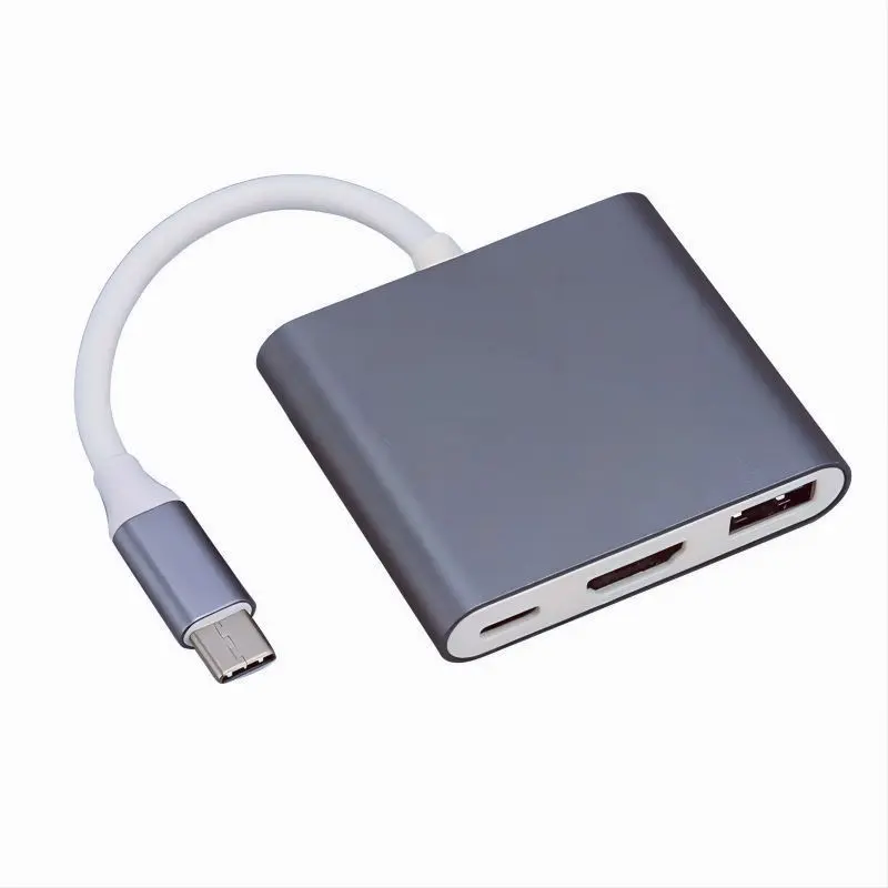 Type C TO HDMI-compatible USB3.0 PD Converter Adapter 3 In 1 fast charging multi USB Hub for ps5