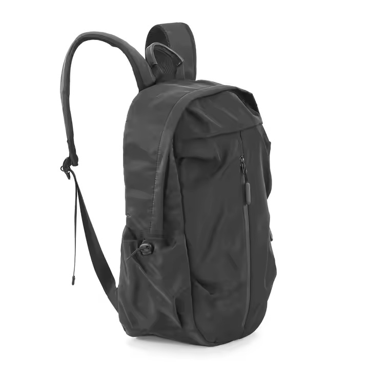 Backpack black waterproof casual lightweight bags with for men and women