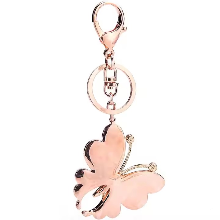 butterfly keychain creative car keychain couple bag keychain metal key chains