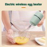 Rechargeable stainless steel mini kitchen electric milk cream egg whisk